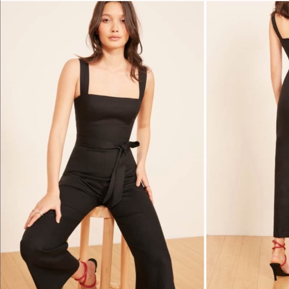 Reformation Birch Jumpsuit - Black